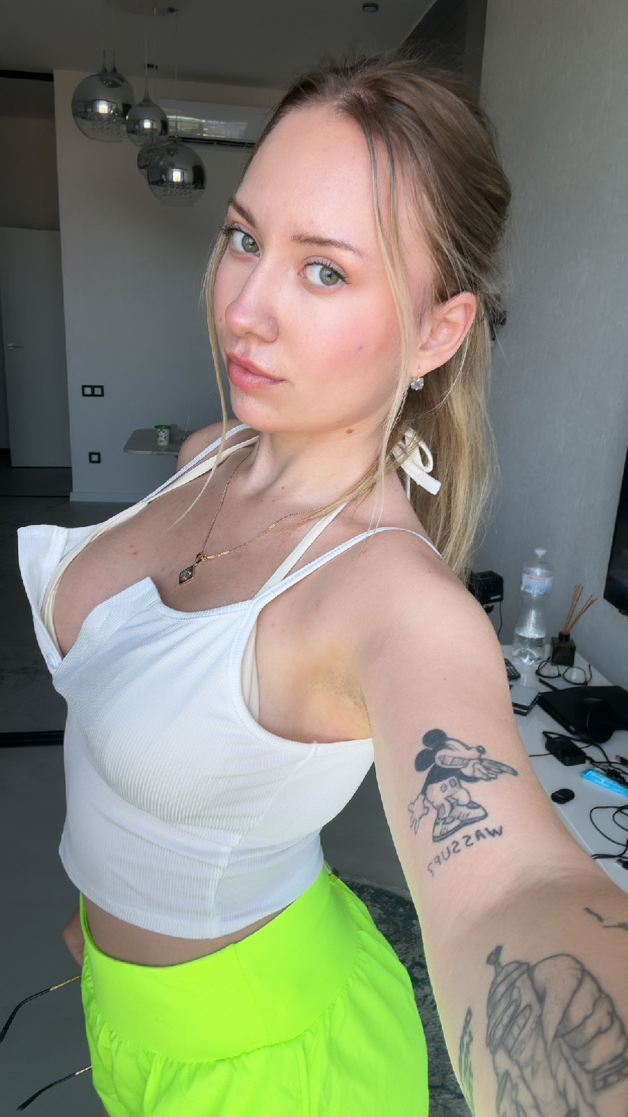 KateV in her underwear in Stockholm