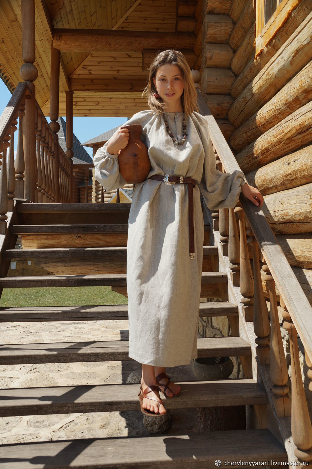 Girls in Slavic costumes in Stockholm