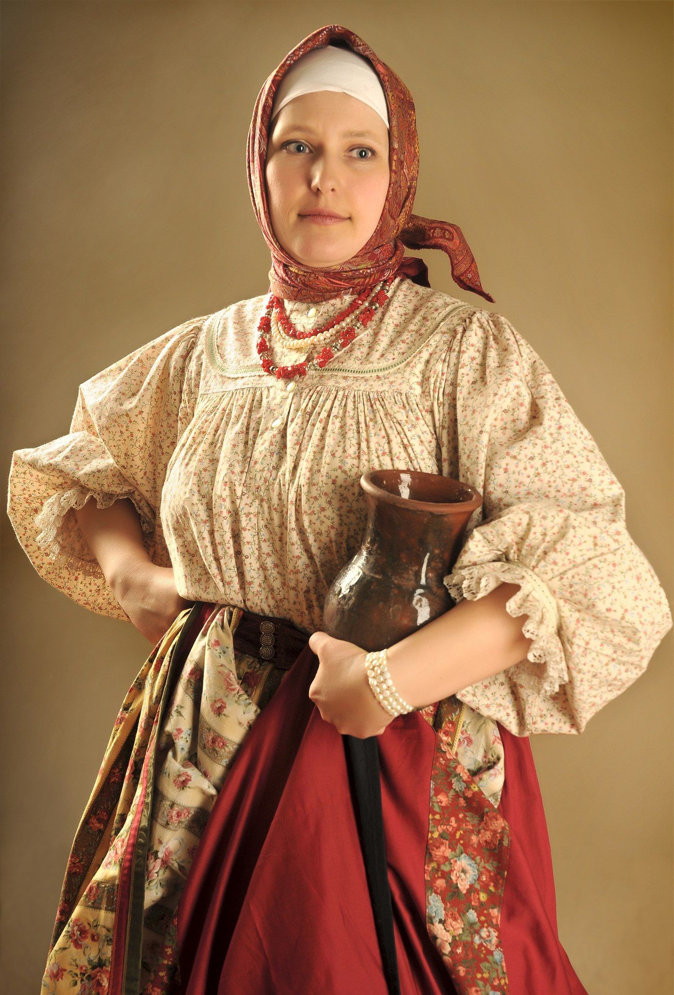 Girls in Slavic costumes in Stockholm