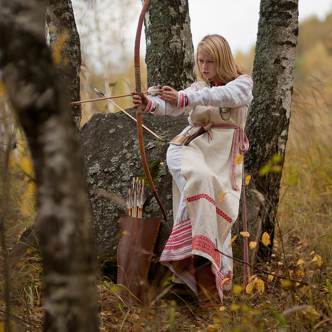 Sexy photo Girls in Slavic costumes in Stockholm